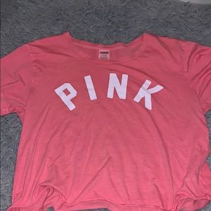 PINK cropped Tee